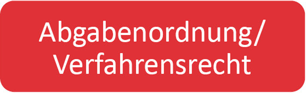 Abgabenordnung/Verfahrensrecht