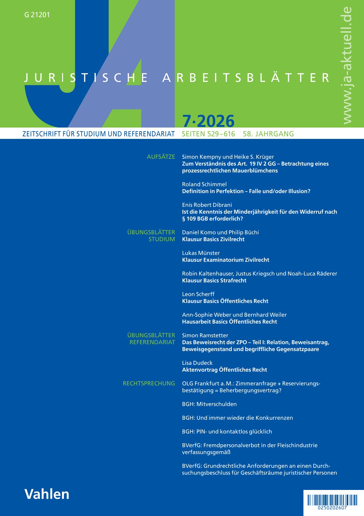 Cover JA 7/2026