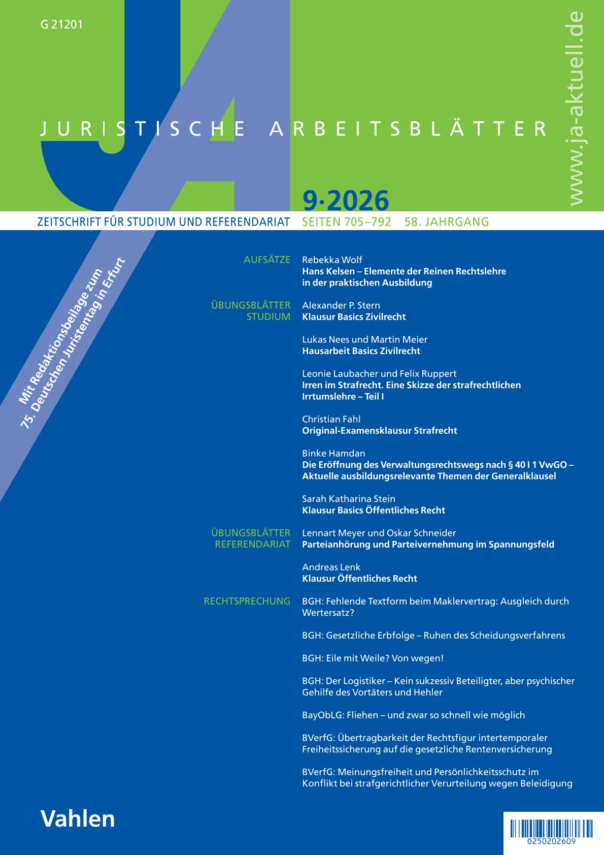 JA 09/2026 Cover