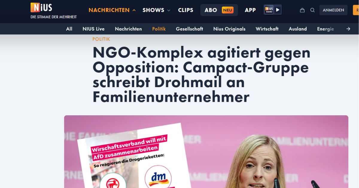 Impression Topmeldung