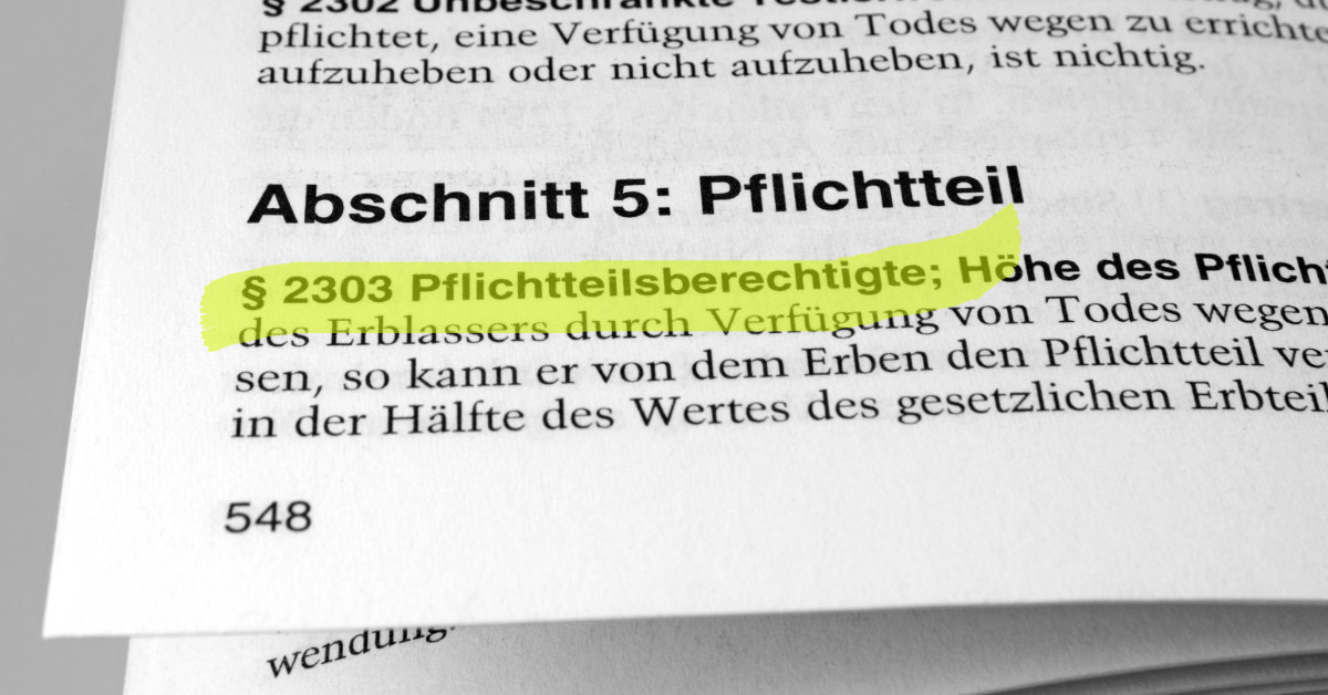 Pflichtteilsstrafklausel Kann Mittelabfluss Voraussetzen