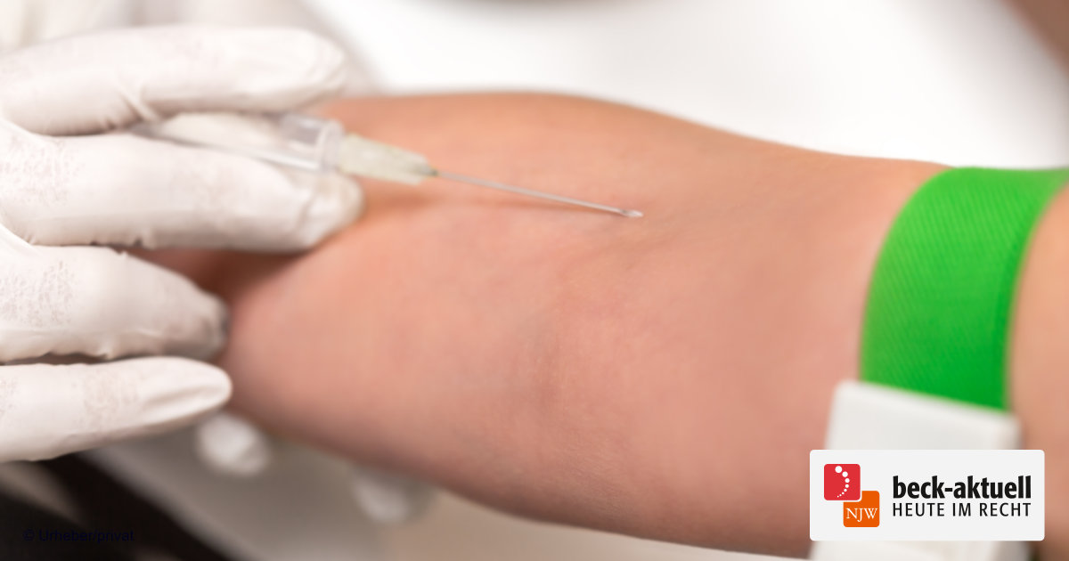Heilpraktiker dürfen kein Blut zur Eigenbluttherapie abnehmen