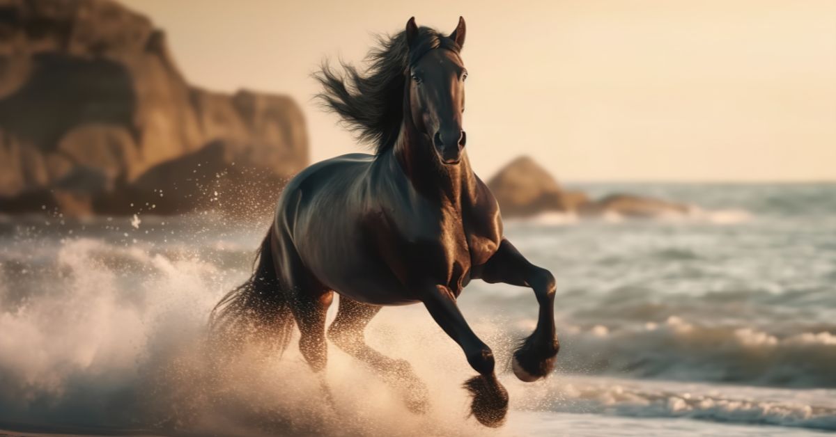 Pferd am Strand Nikloa/Adobe