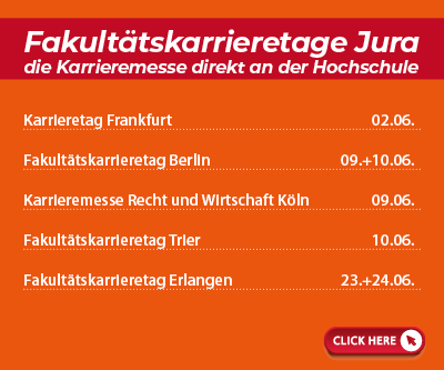 Fakultätskarrieretage Jura