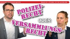 Polizeifestigkeit des Versammlungsrechts